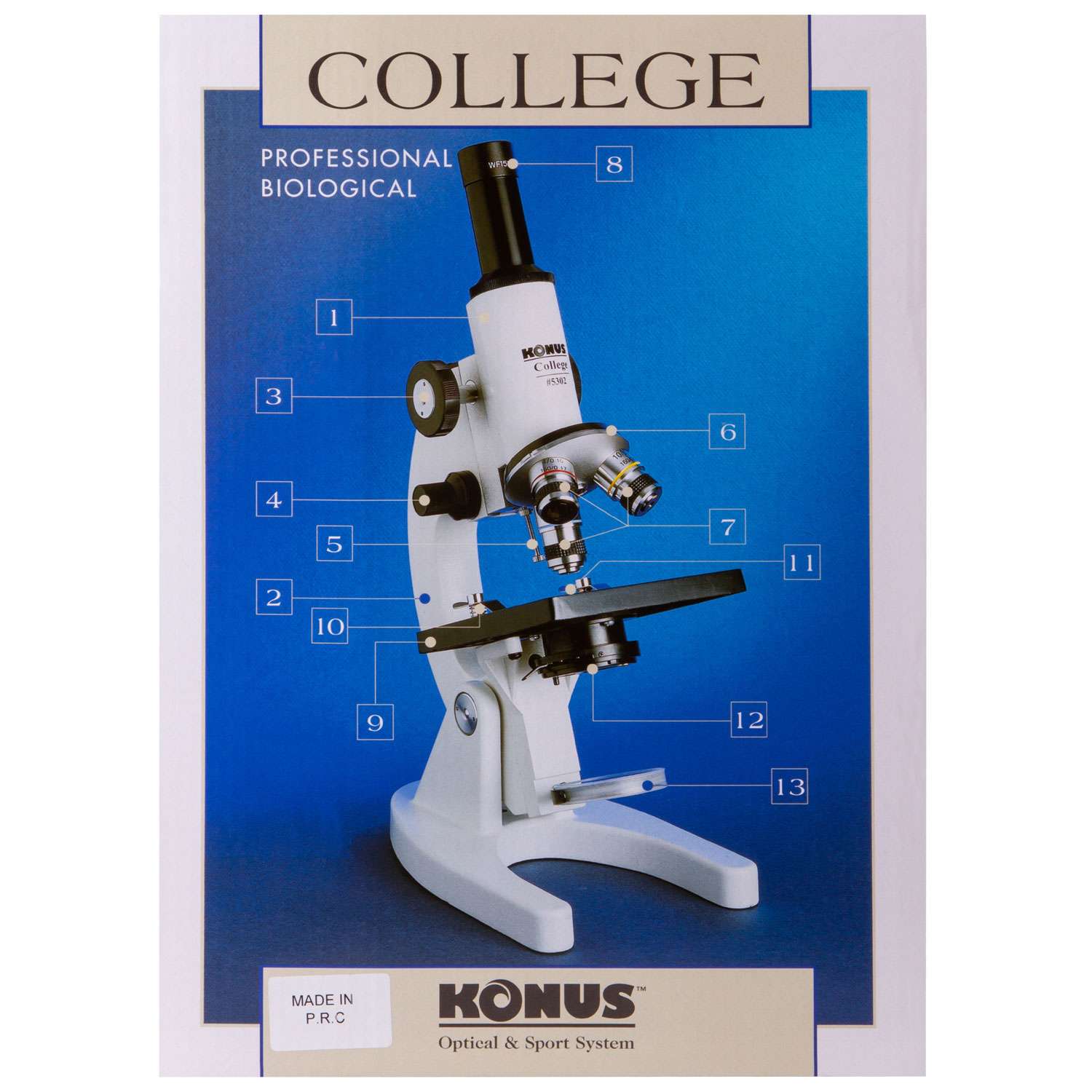Микроскоп Konus College 600x - фото 14