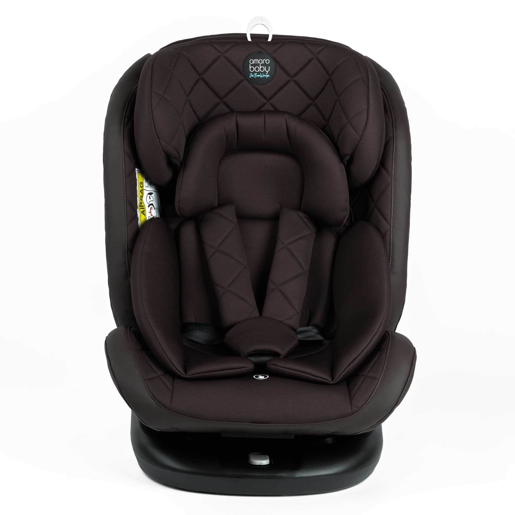 Автокресло Amarobaby Brilliant Isofix класс D группа 0+/1/2/3 Коричневый - фото 18