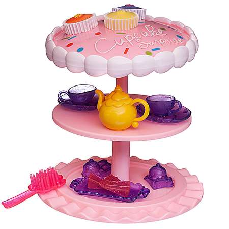Игровой набор Чайная вечеринка ABTOYS куколка Capecake Surprise с питомцем цвет розовый