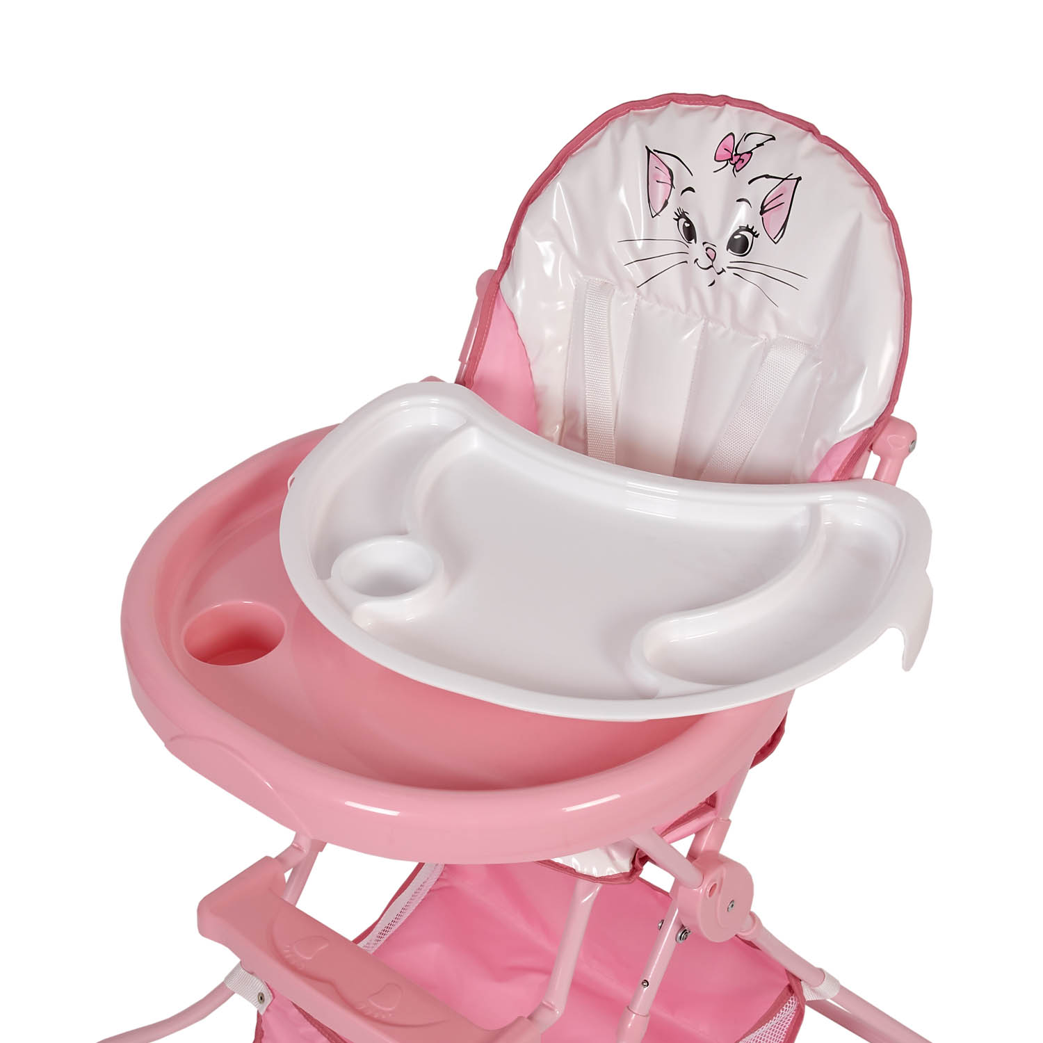 Стул для кормления Polini kids Disney baby 252 Кошка Мари Розовый - фото 15