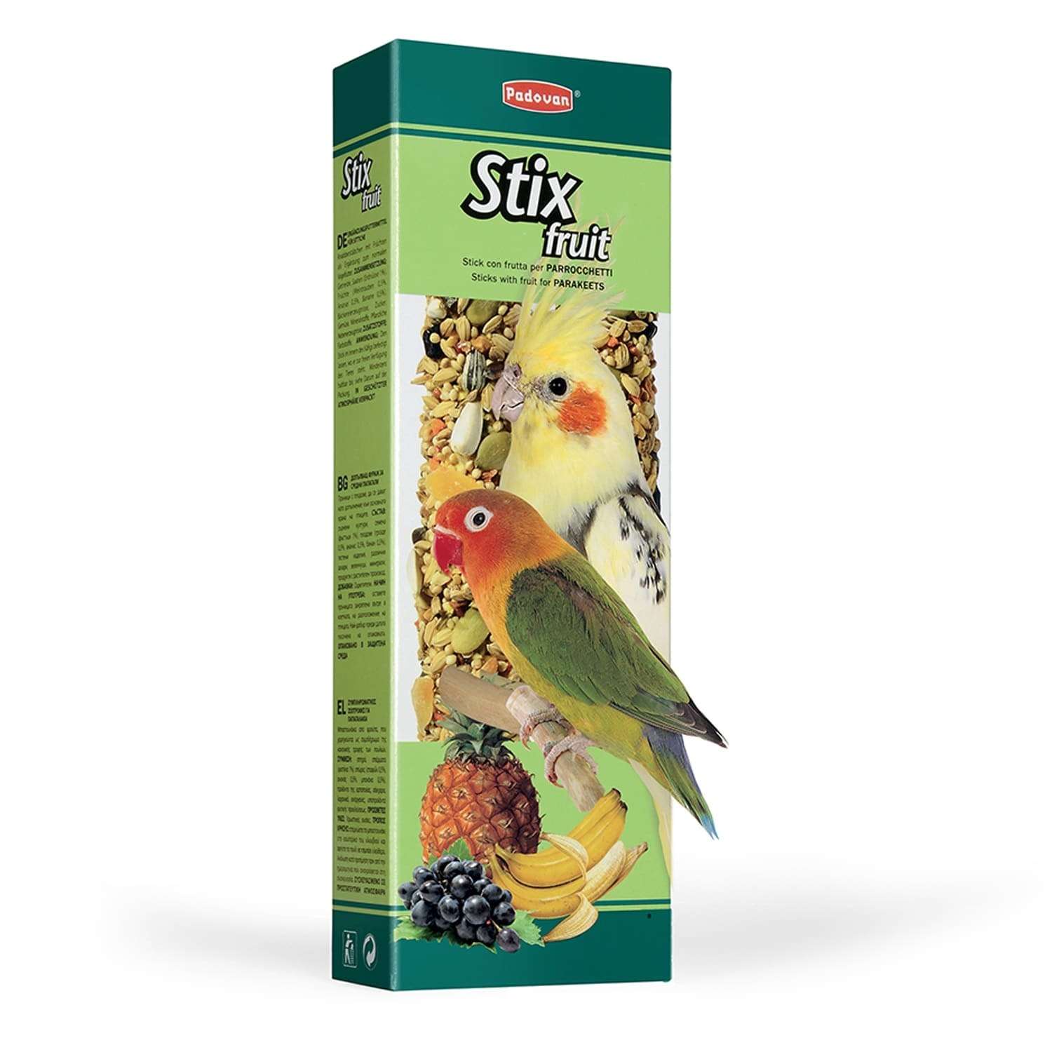 Лакомство для попугаев PADOVAN Stix Палочки фруктовые 0.1кг - фото 1
