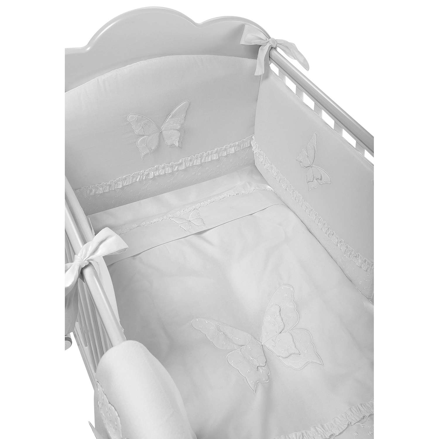 Детская кроватка FERETTI Charme Bianco прямоугольная, без маятника (белый) - фото 5