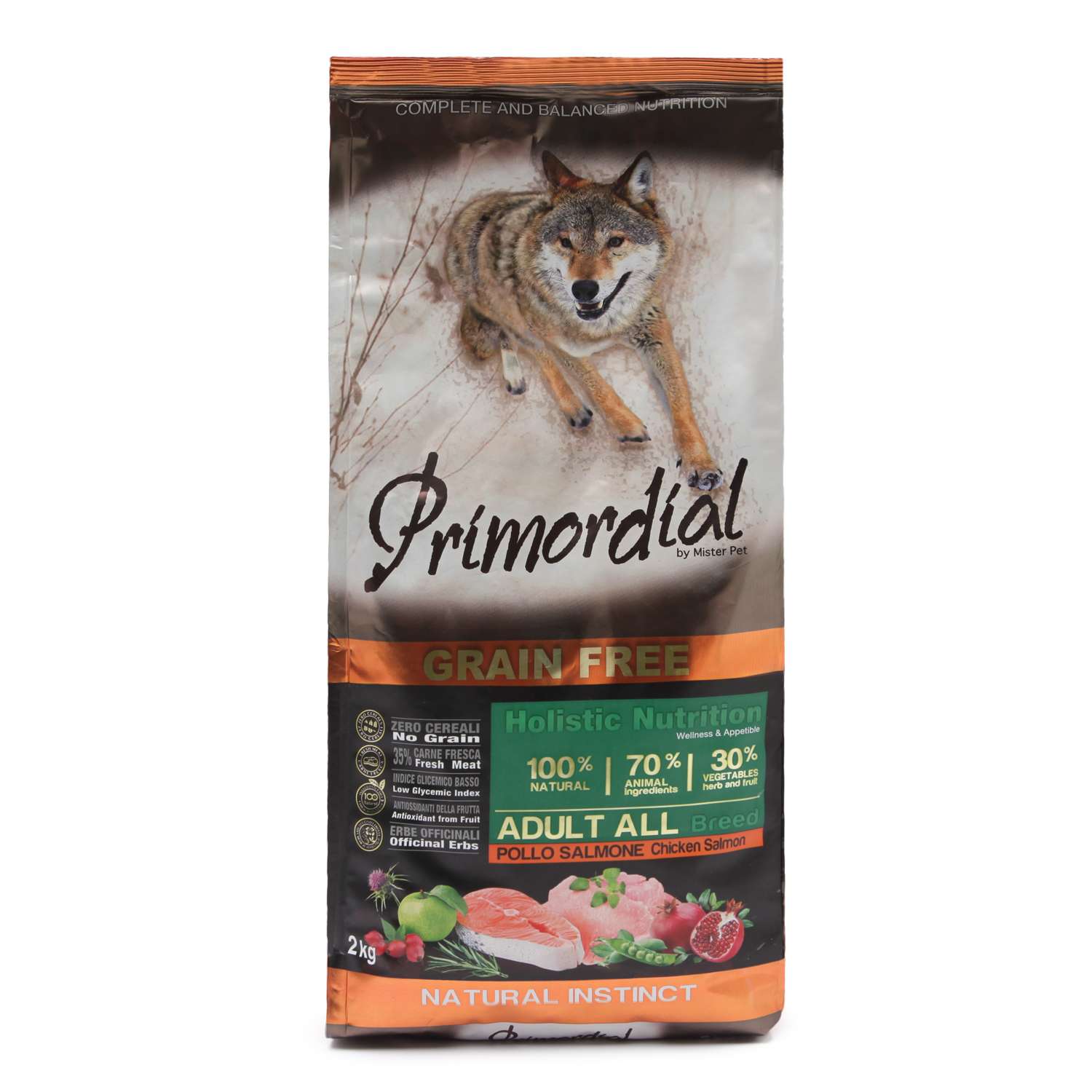 Корм для собак Primordial беззерновой курица-лосось 2кг - фото 2
