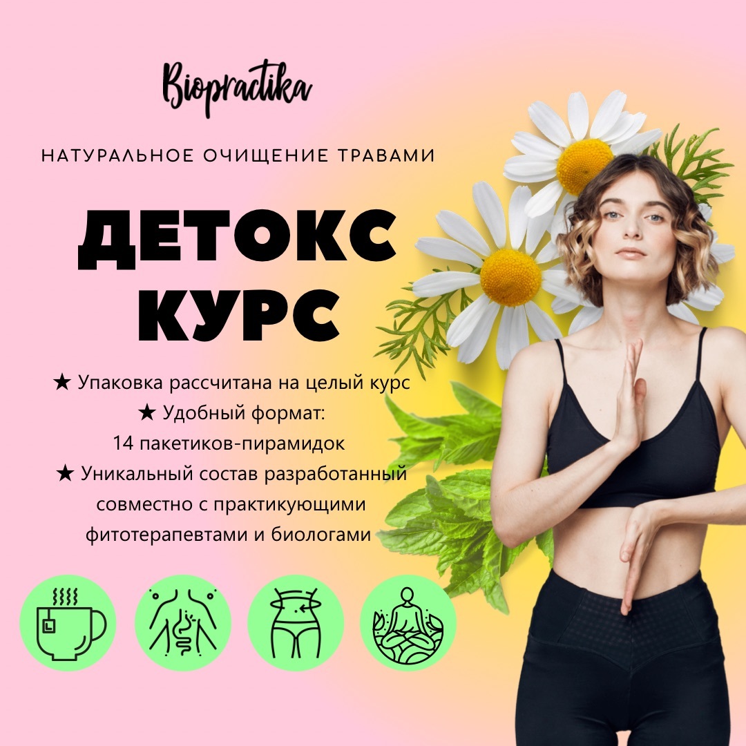 Травяной чай Biopractika 14 day detox Очищение организма - фото 5