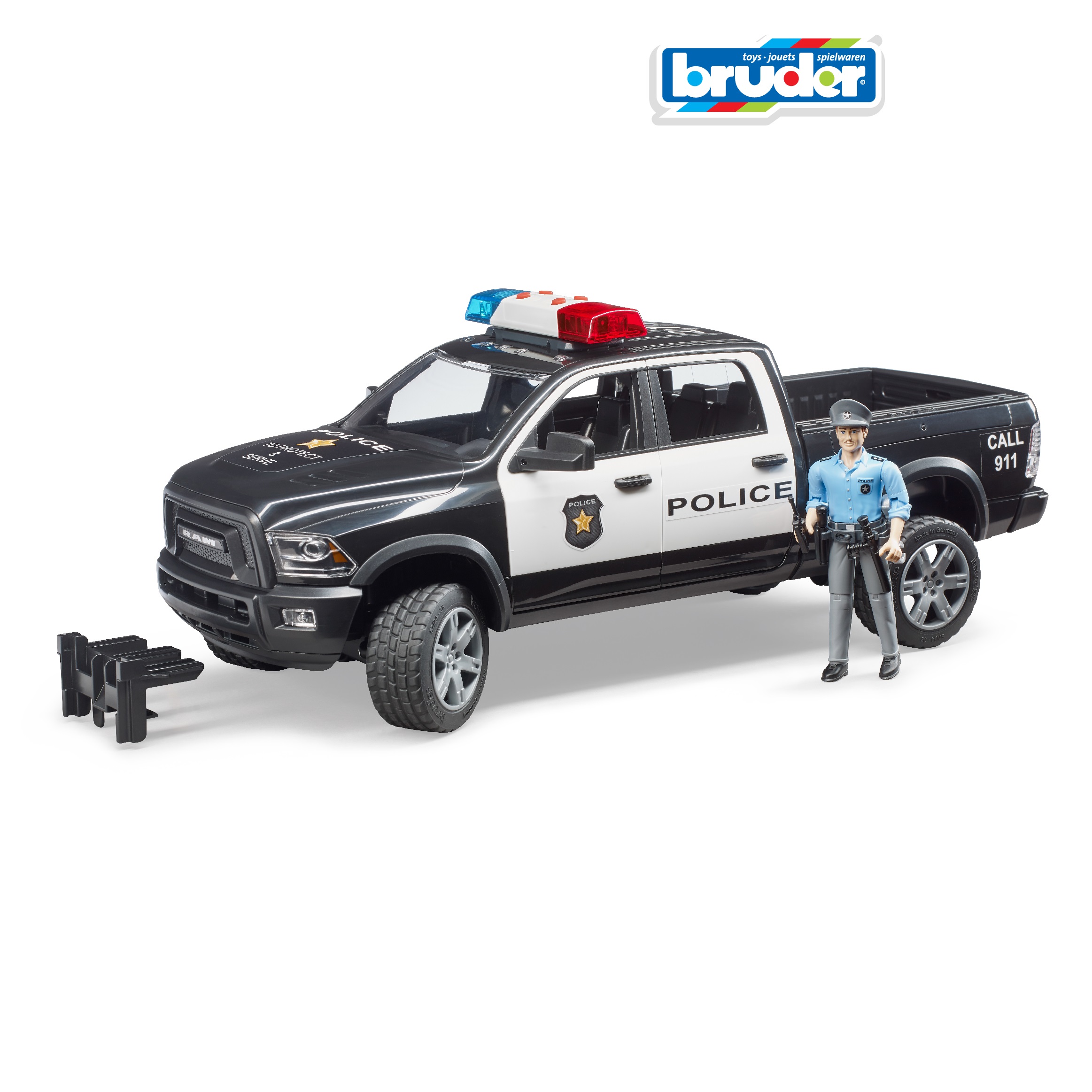 Внедорожник Bruder 1:16 фрикционный черный 02-505 - фото 1