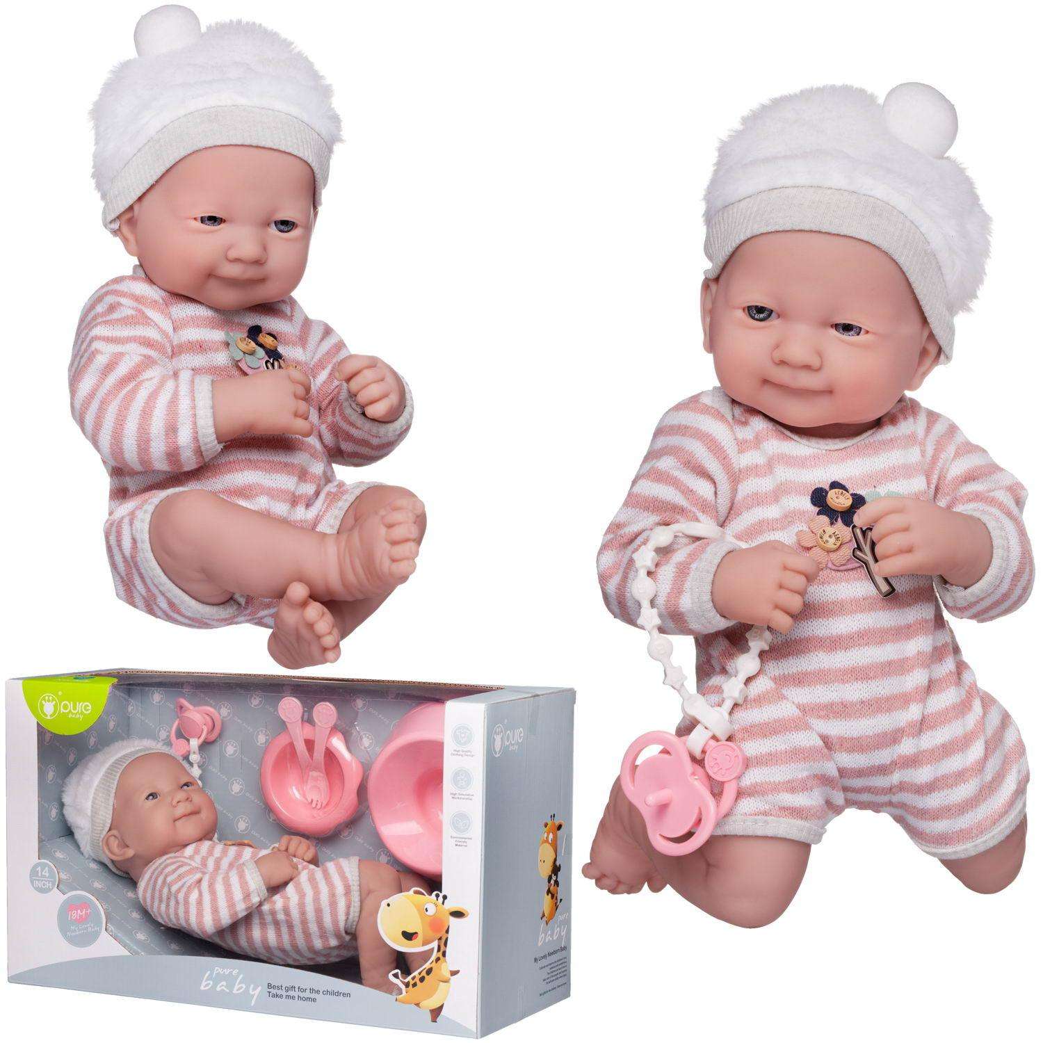 Кукла-пупс Junfa Pure Baby с аксессуарами 35см WJ-22518 - фото 6