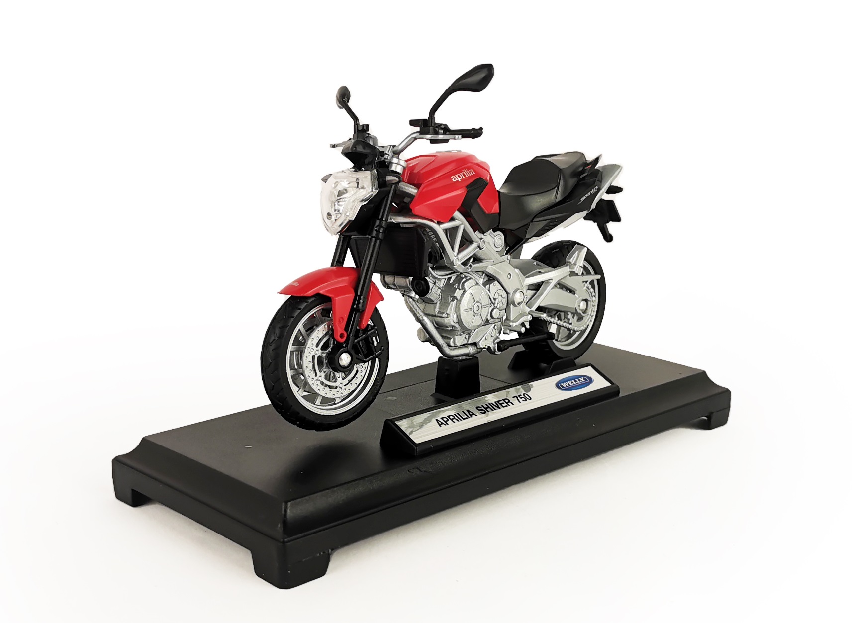 Мотоцикл WELLY 1:18 Aprilia Shiver 750 красный 12832PW - фото 7