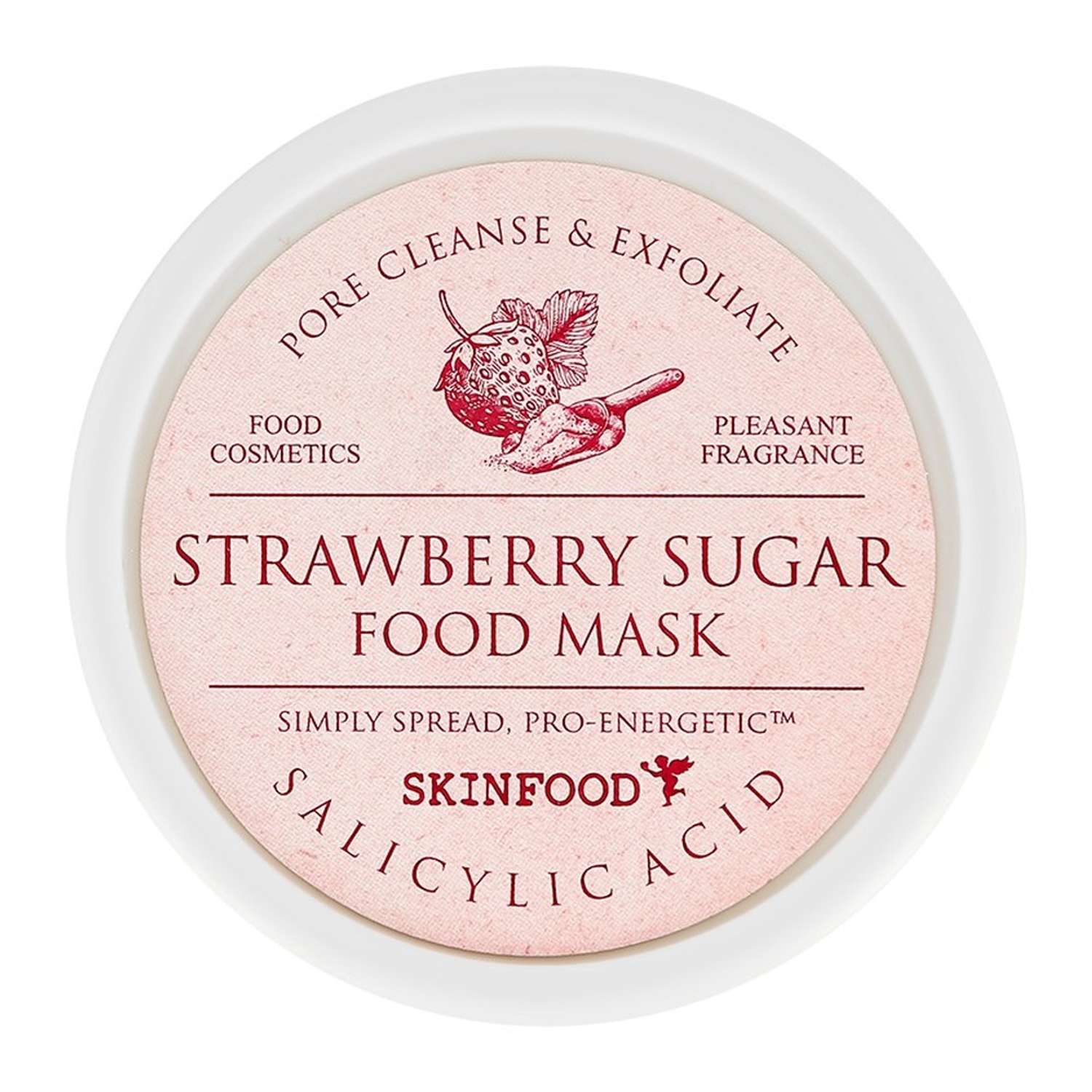Маска для лица Skinfood Food mask с клубникой отшелушивающая и очищающая поры 120 г - фото 2