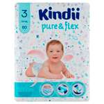 Подгузники Kindii одноразовые для детей 3 M mega-pack 60шт