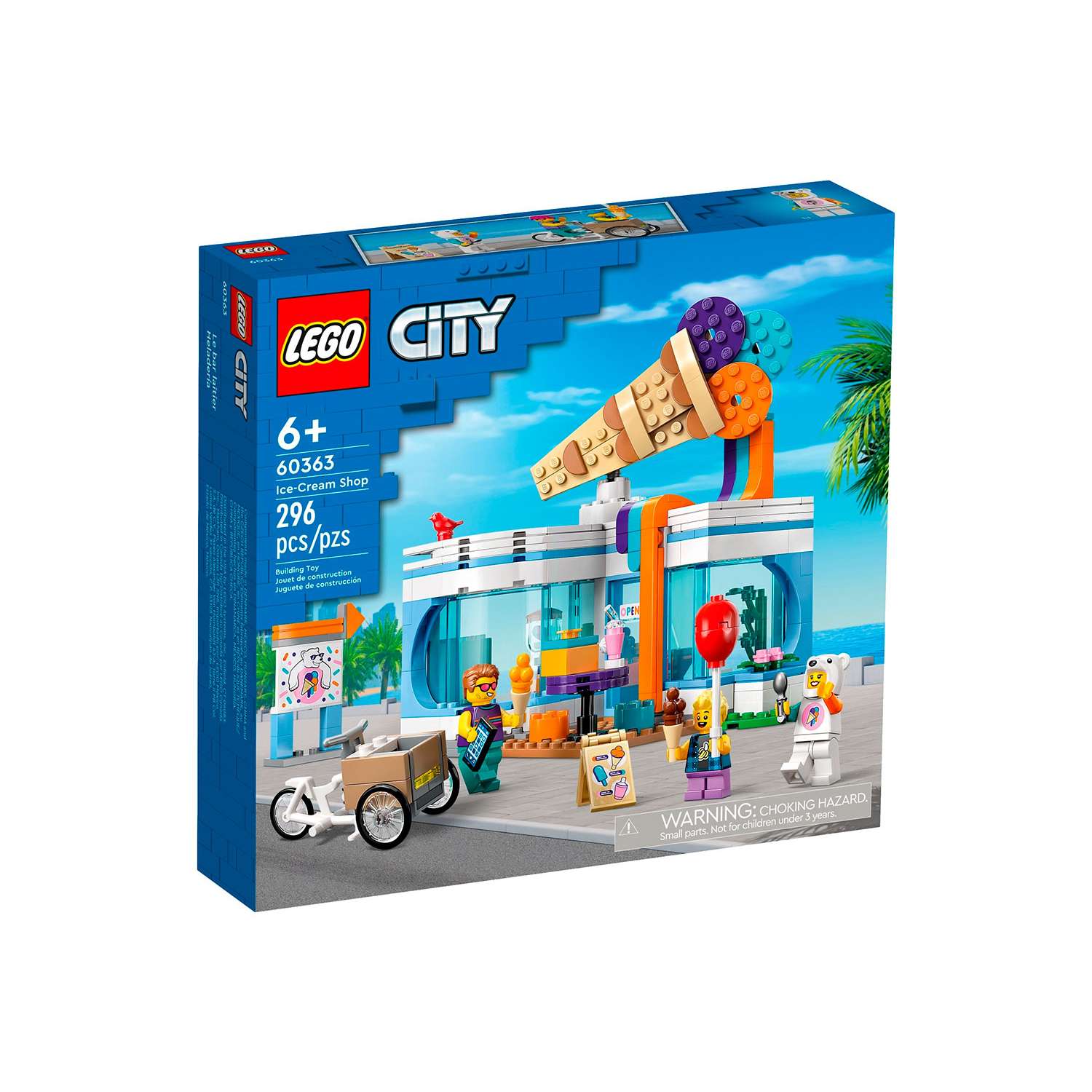 Конструктор детский LEGO City Магазин мороженого 60363 - фото 6
