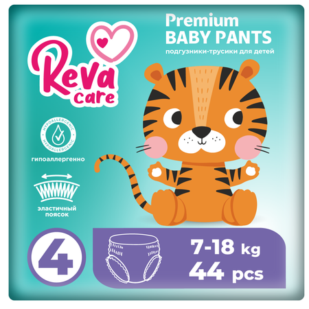 Подгузники-трусики Reva Care Premium L 7-18 кг 44 шт