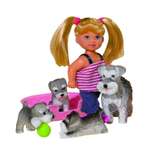 Кукла Evi Simba Еви с домашними животными блондинка с собачками