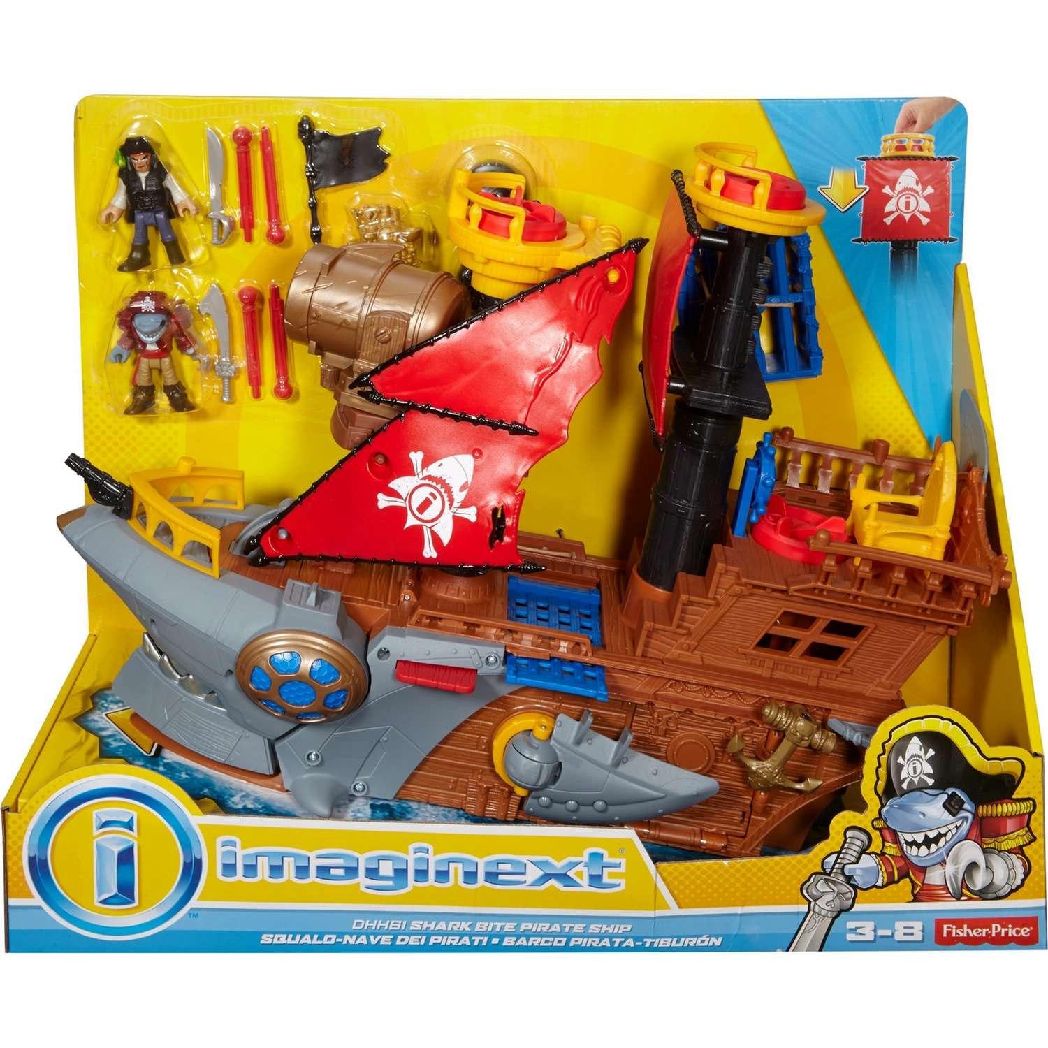 Набор игровой IMAGINEXT Пиратский корабль Акула DHH61 - фото 2