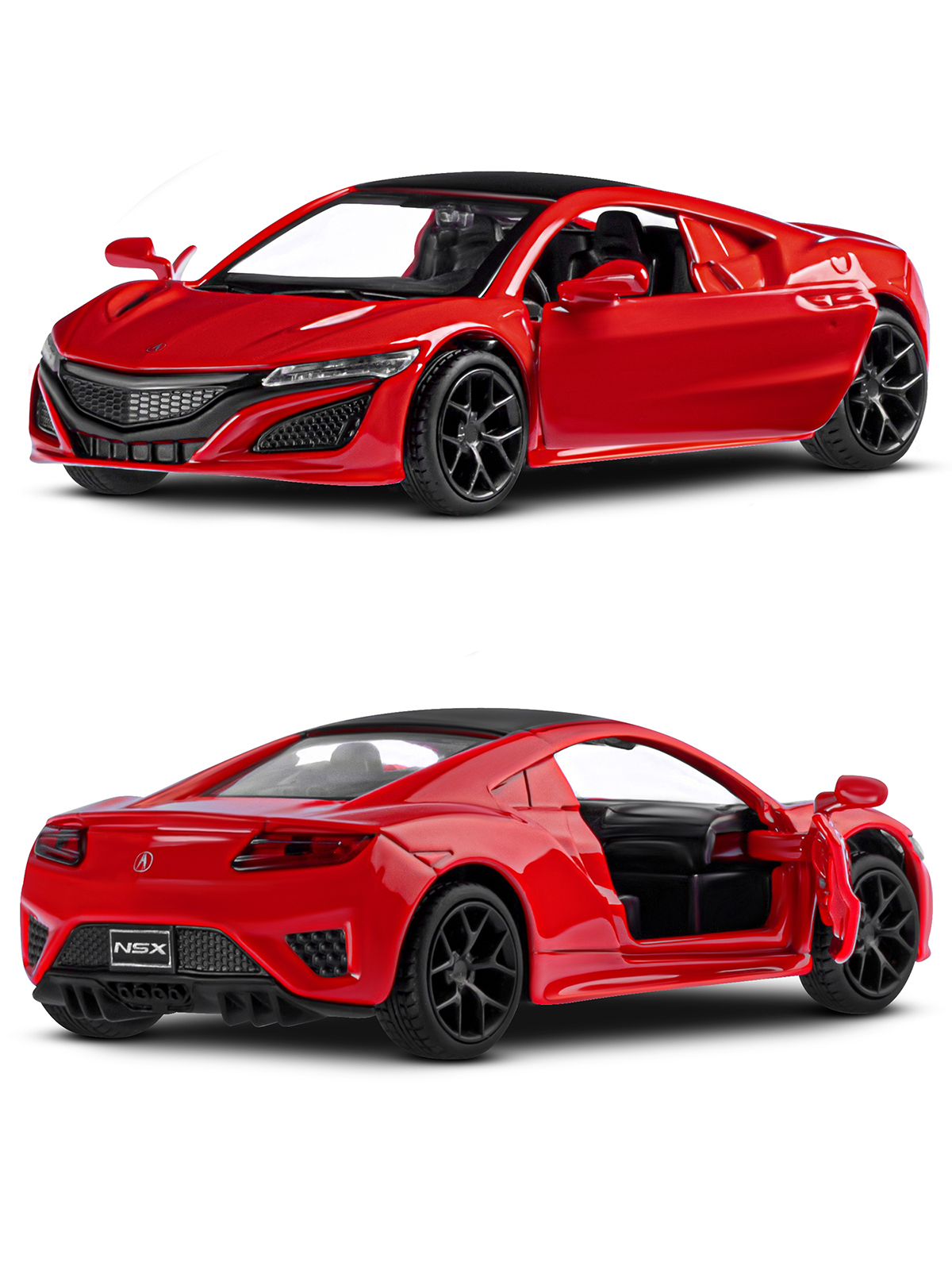 Автомобиль АВТОпанорама Honda Acura NSX 1:38 красный JB1200143 - фото 6