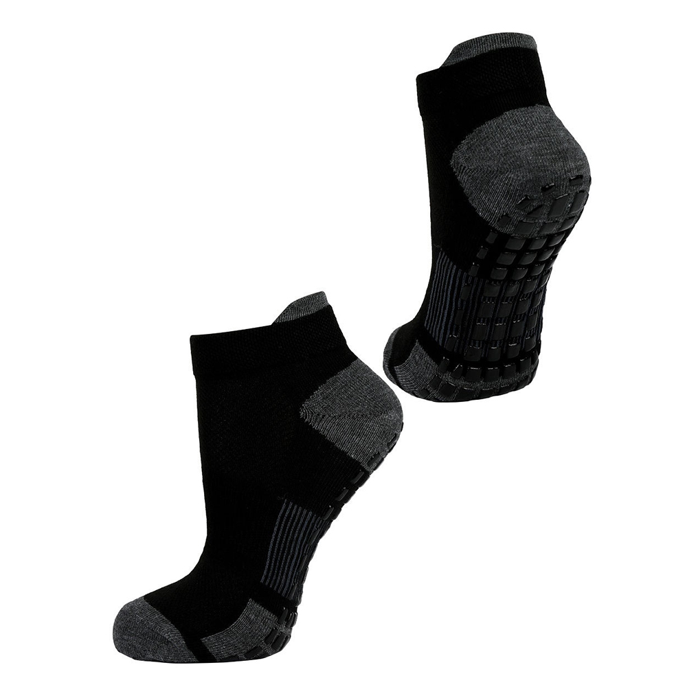 Носки для йоги и фитнеса Yoga Socks НосЖенсетсиликон/_Черный-серый - фото 1