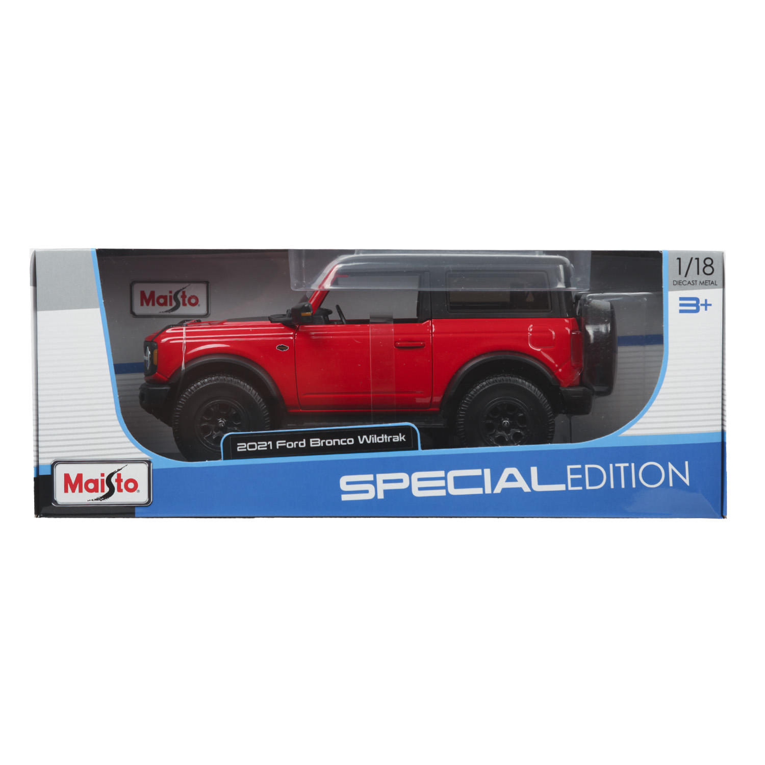 Машина MAISTO 1:18 Ford Bronco Wildtrak 2021 Красная 31456 купить по цене  4099 ₽ в интернет-магазине Детский мир