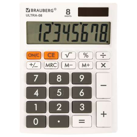 Калькулятор настольный Brauberg электронный 8 разрядов
