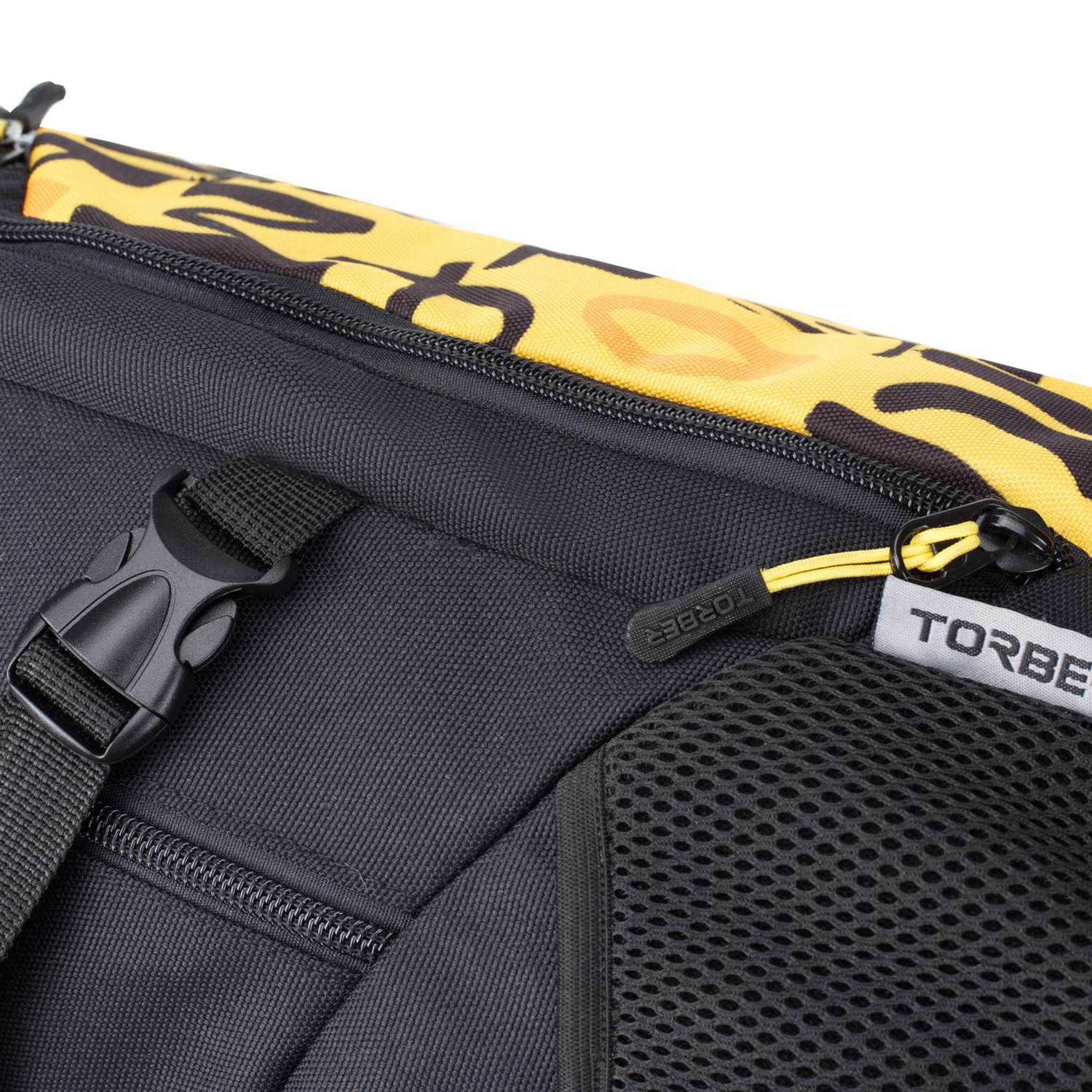 Рюкзак TORBER CLASS X черно желтый с принтом Буквы - фото 8