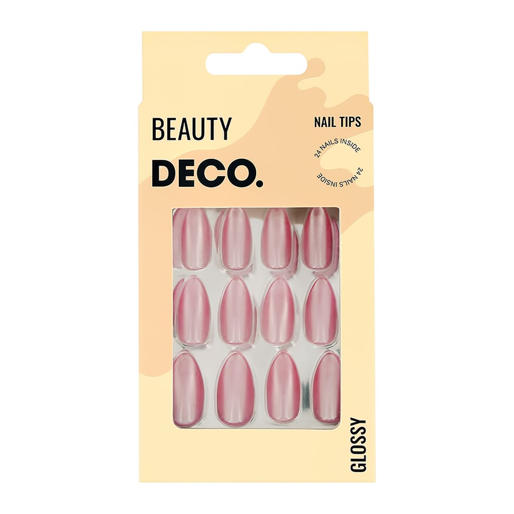 Накладные ногти DECO. Glossy rose shine 24 шт + клеевые стикеры 24 шт - фото 3