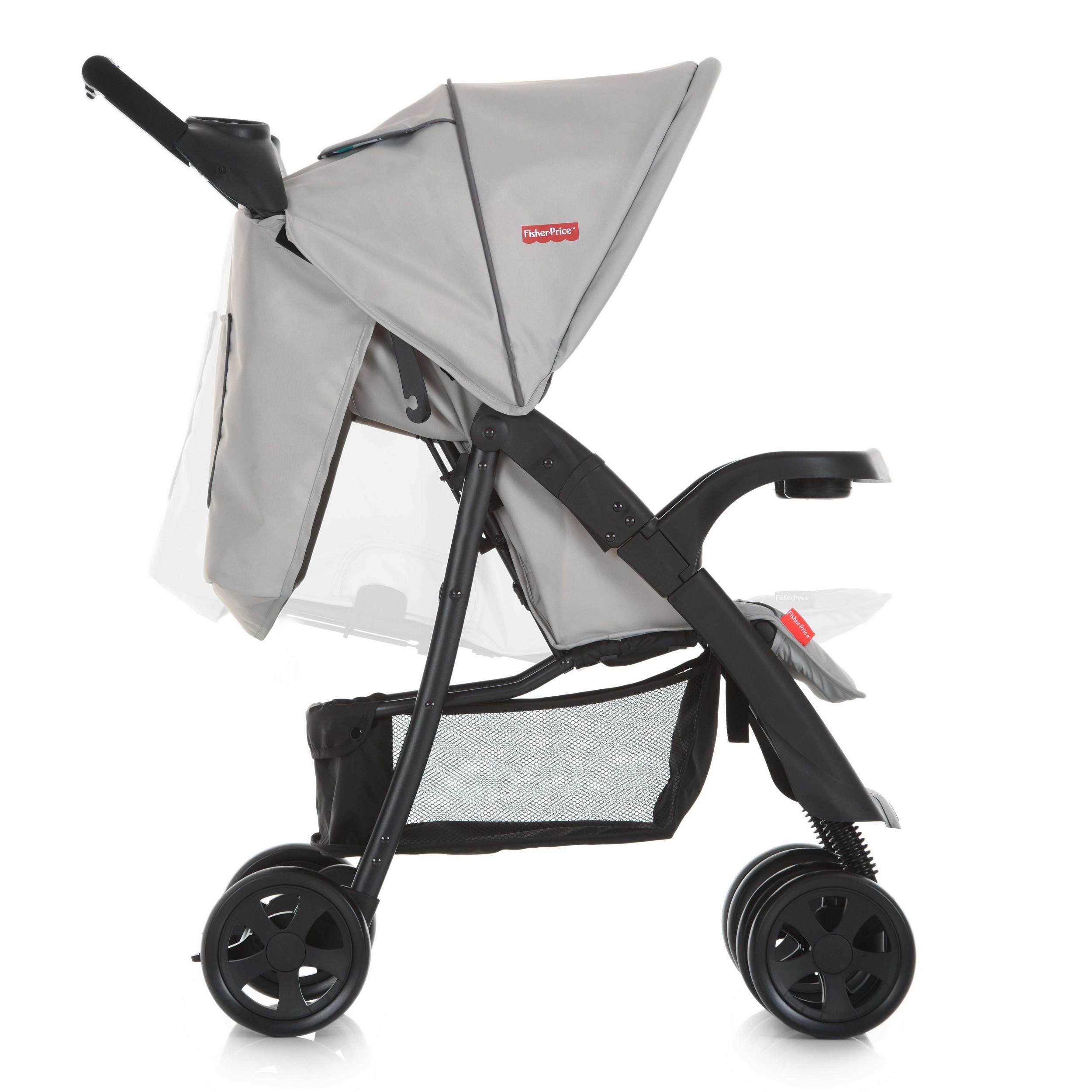 Коляска прогулочная Fisher Price Orlando Gumball Grey - фото 3