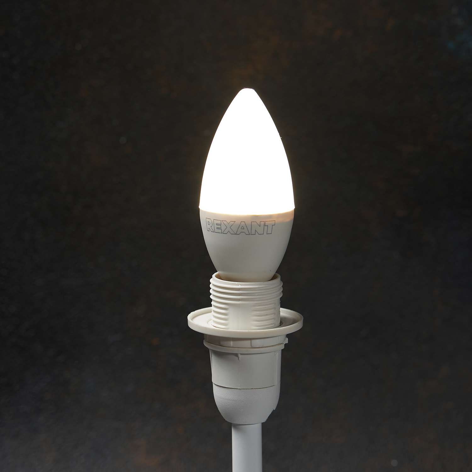 Лампа светодиодная REXANT E14 «Свеча» 7.5Вт 713Лм 4000K матовая колба 3 штуки в упаковке - фото 4