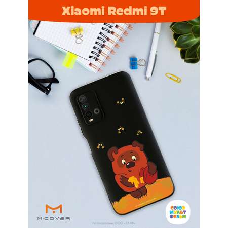 Силиконовый чехол Mcover для смартфона Xiaomi Redmi 9T Союзмультфильм Медвежонок и мед