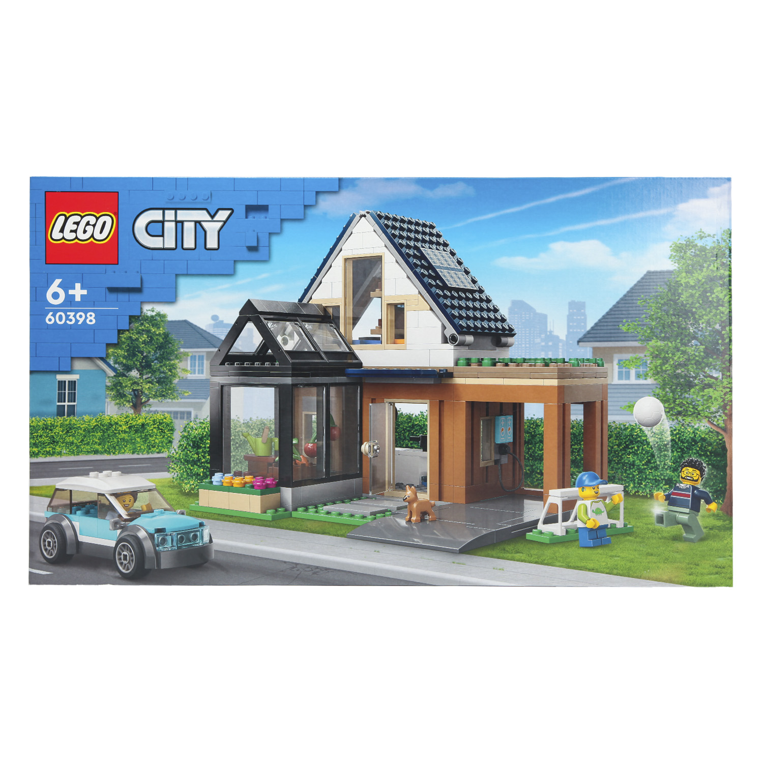 Конструктор LEGO City Family House and Electric Car 60398 купить по цене  6199 ₽ в интернет-магазине Детский мир