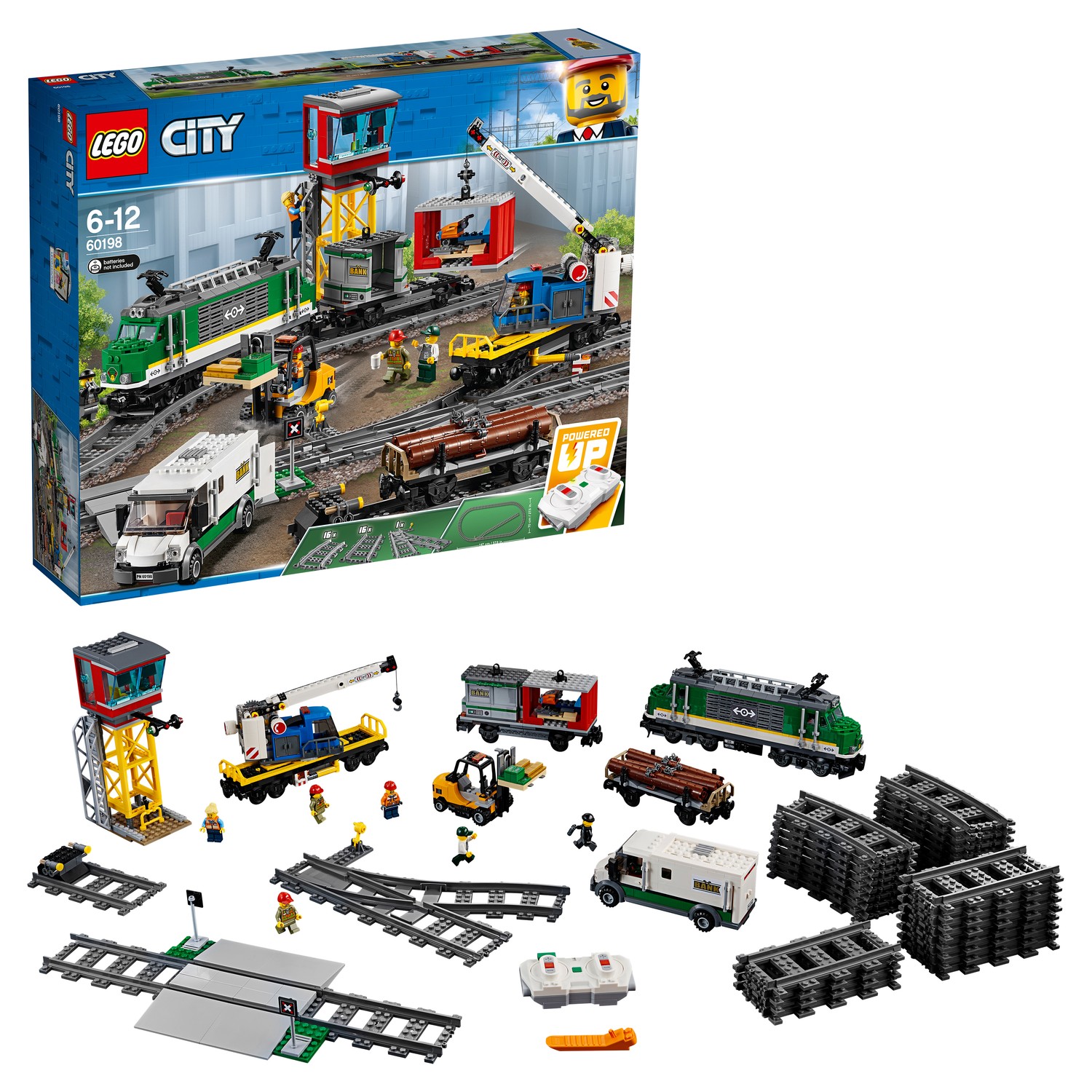 Конструктор LEGO City Trains Товарный поезд 60198