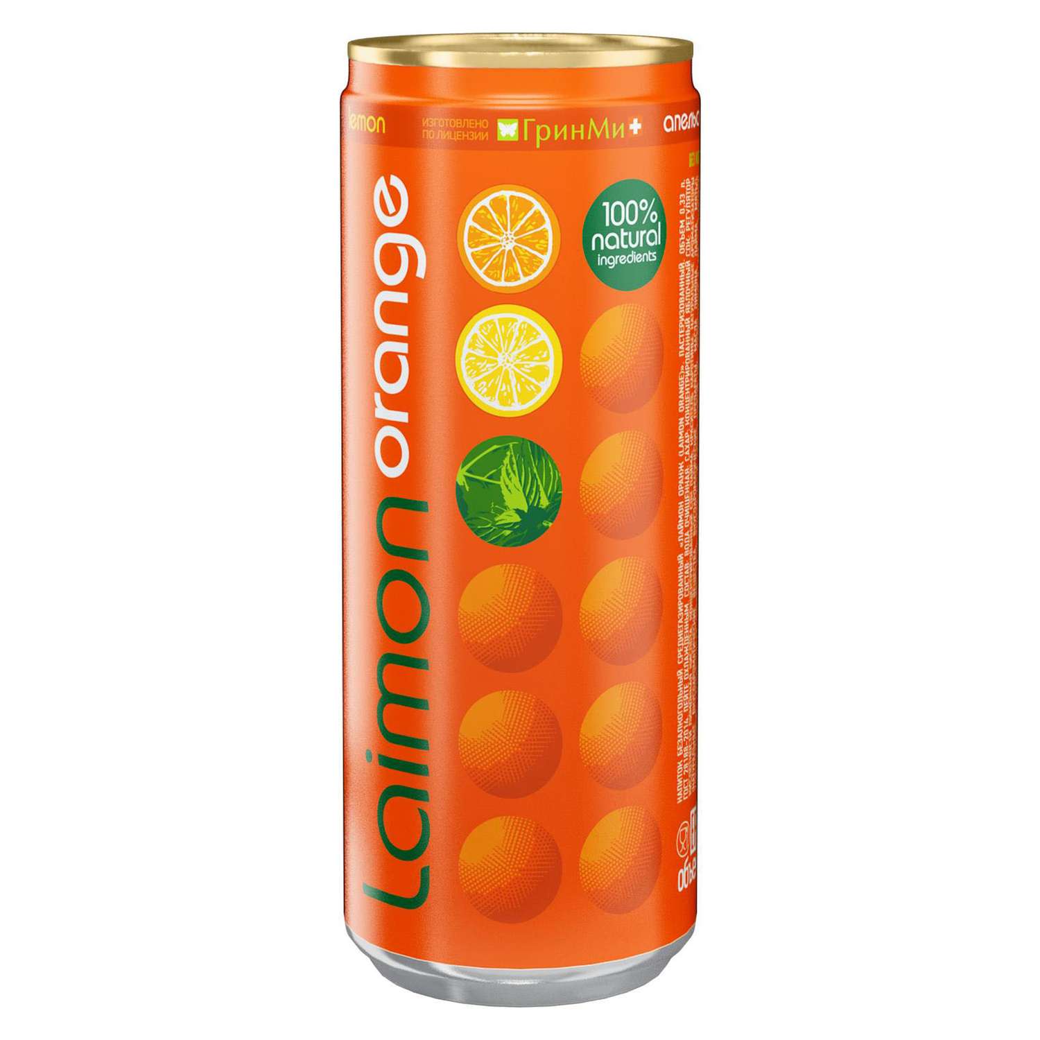 Напиток Laimon orange газированный 0.33 л - фото 1