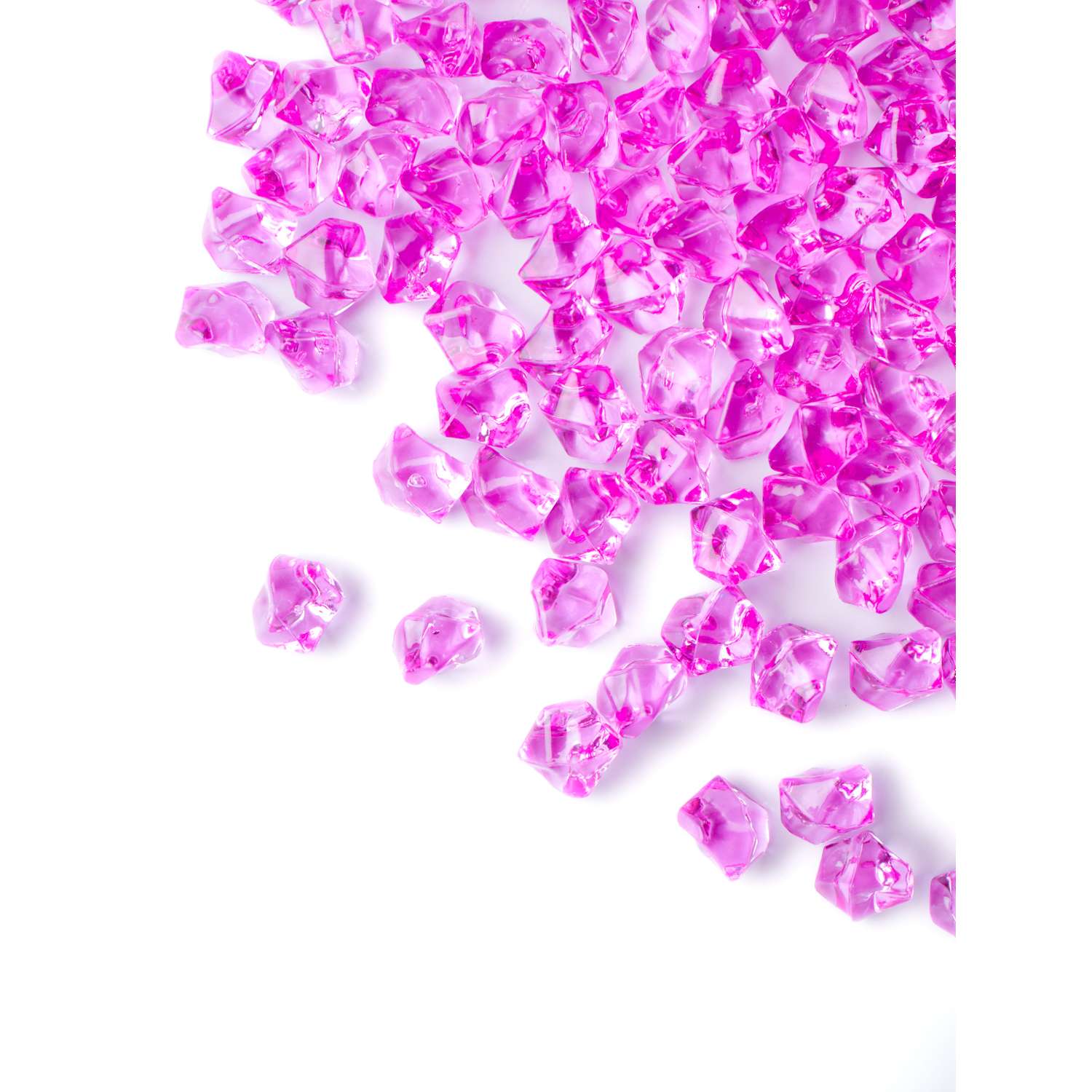 Камни декоративные из акрила Color Si Ярко-розовый 150 шт 11*14 мм - фото 5