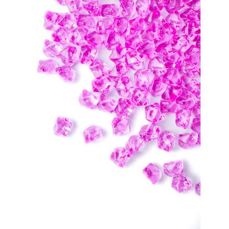 Камни декоративные из акрила Color Si Ярко-розовый 150 шт 11*14 мм