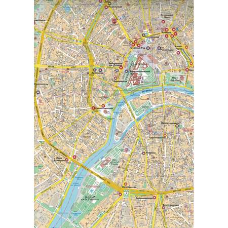 Карта города складная Атлас Принт Москва современная