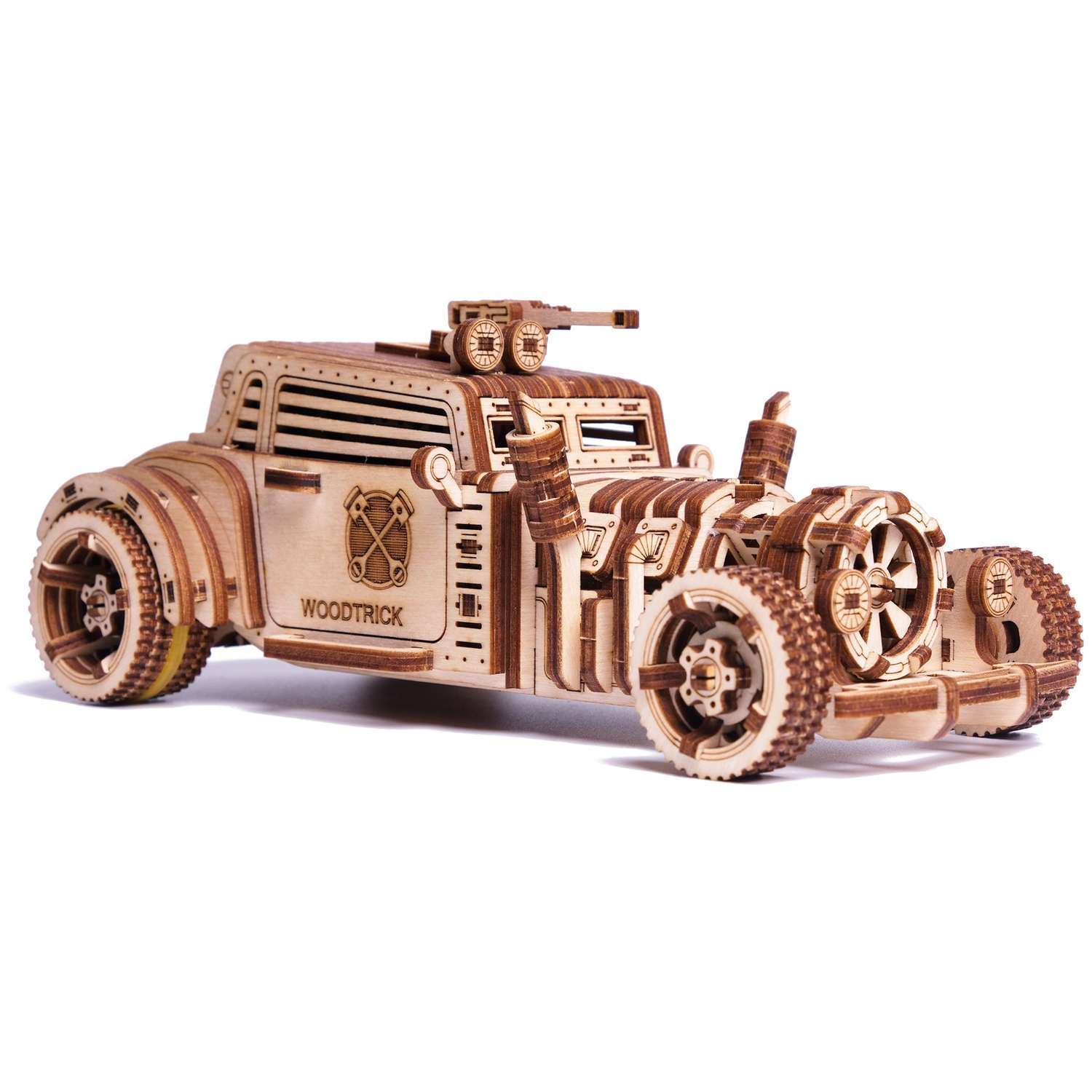 Сборная модель Wood Trick Механическая Машина Апокалипсис Родстер из дерева 1234-77 - фото 2
