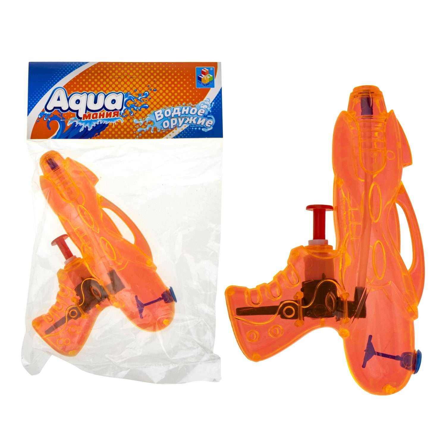 Водяной пистолет Аквамания Aqua мания Пистолет детское игрушечное оружие для мальчиков и девочек игрушки для улицы и ванны 12см - фото 2