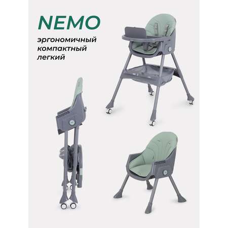 Стульчик для кормления MOWbaby Nemo Dark Green