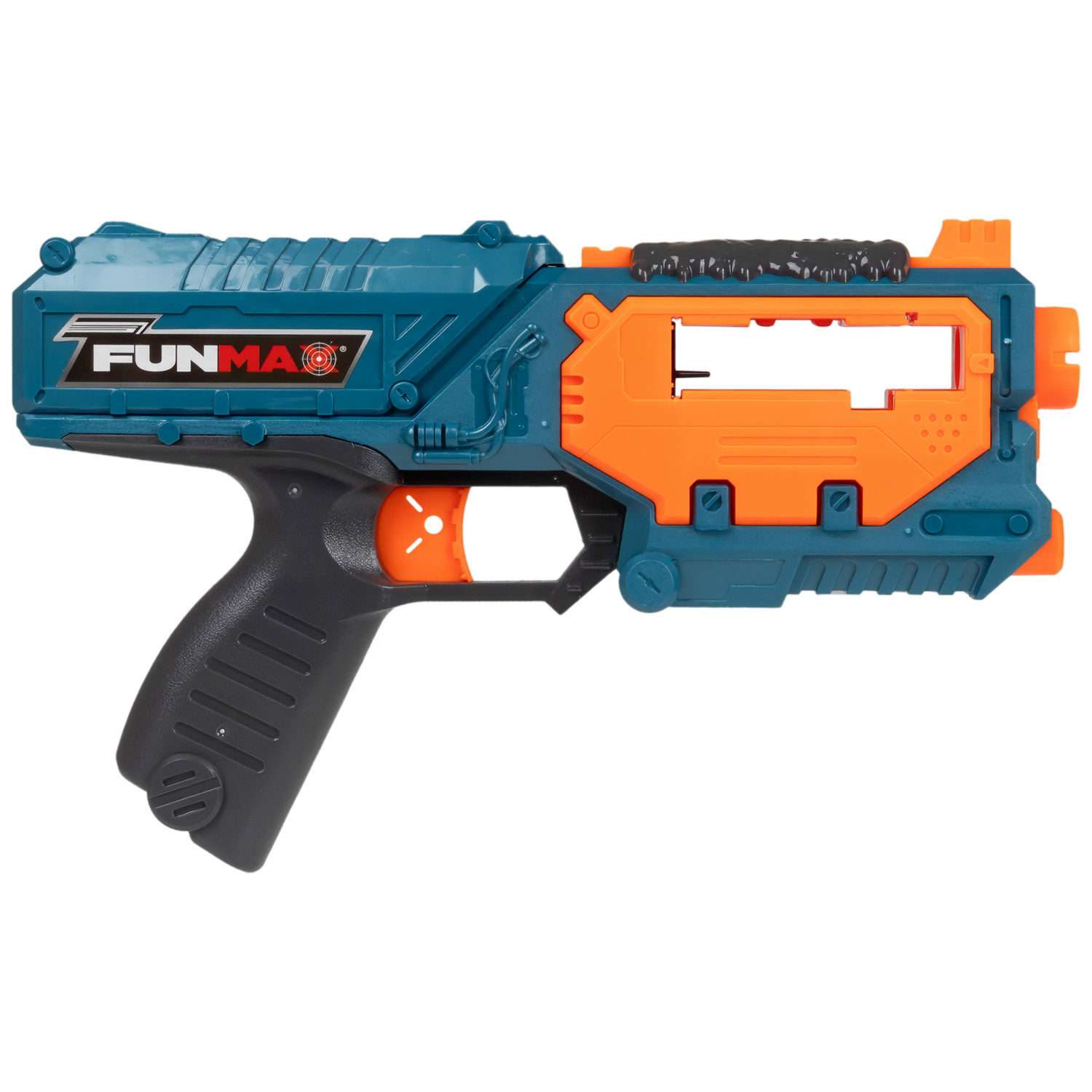 Бластер с мягкими пулями FunMax 1TOY Детское игрушечное оружие пистолет для мальчиков обойма на 10 выстрелов 10 снарядов - фото 7