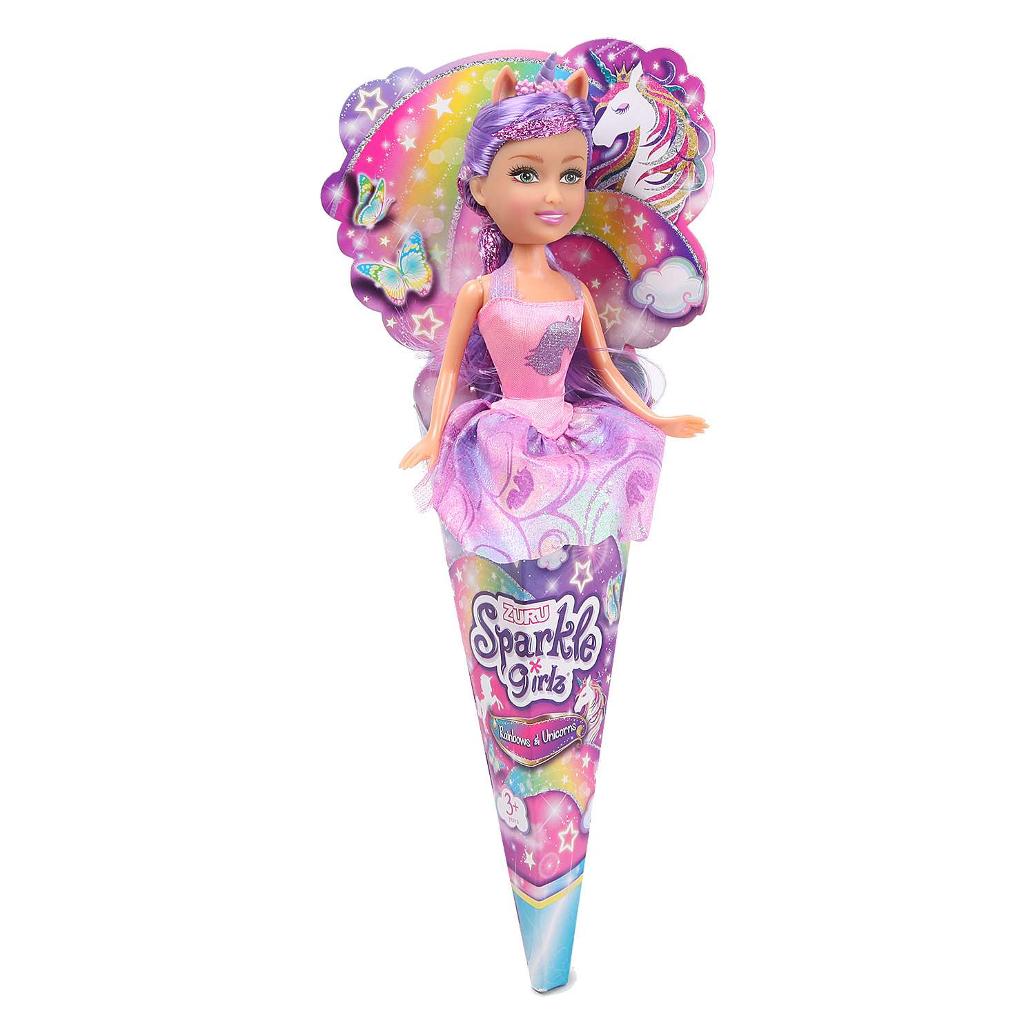 Кукла Sparkle Girlz Радужный единорог в рожке в ассортименте 24895 24895 - фото 2