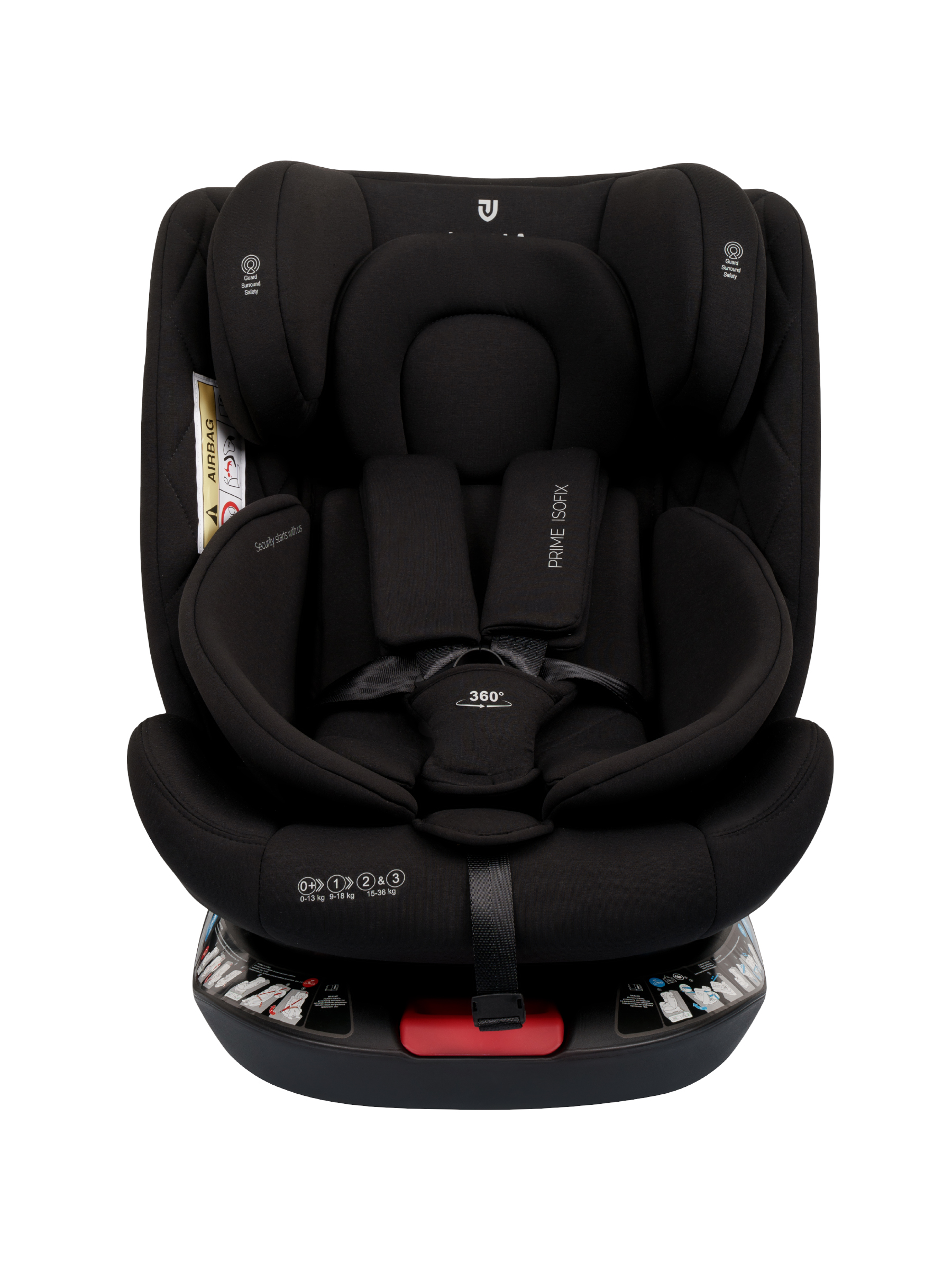 Автокресло JOVOLA Prime Isofix черный Isofix 0+/1/2/3 (0-36 кг) - фото 13