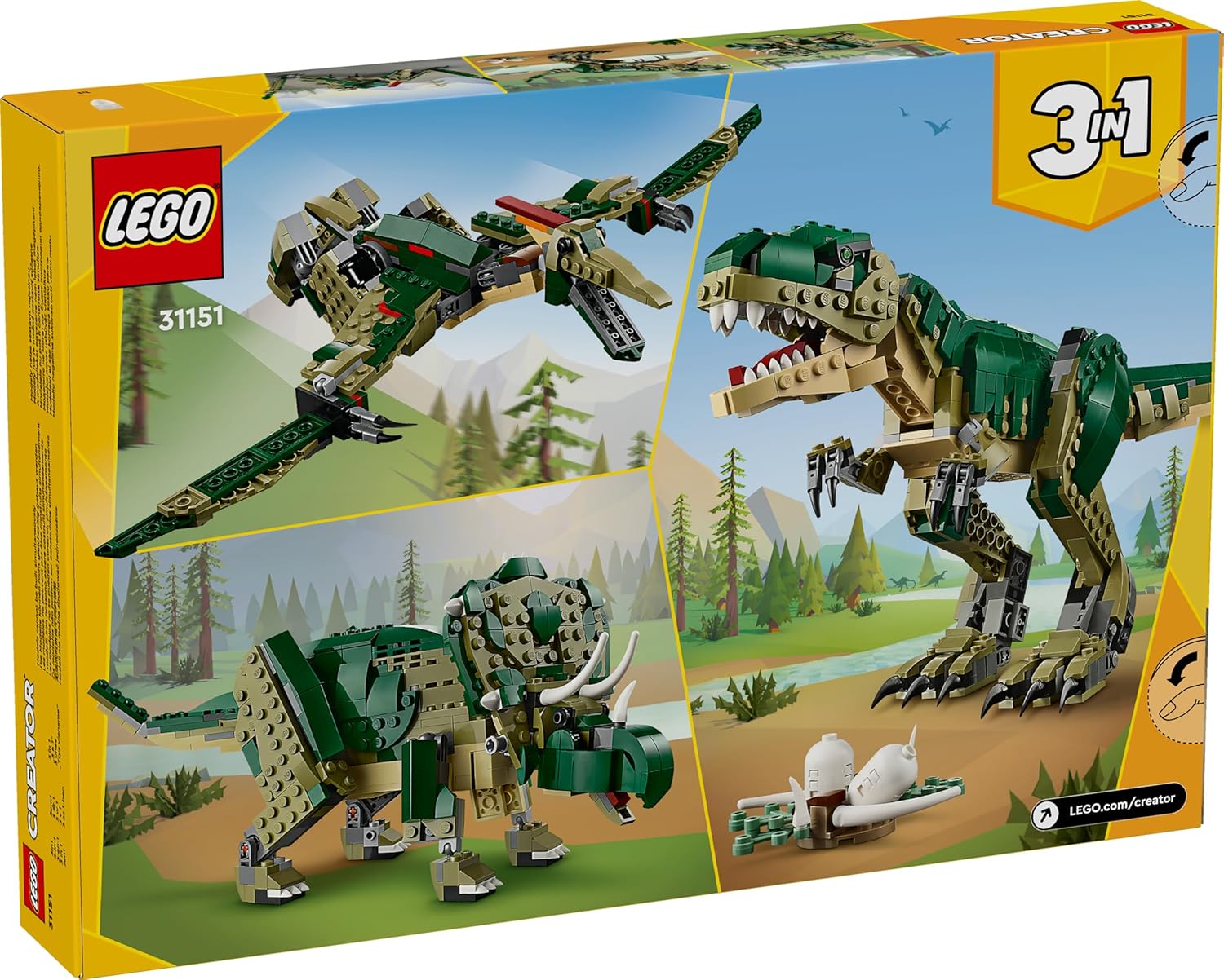 Конструктор LEGO Creator T-rex 3 in 1 31151 - фото 6