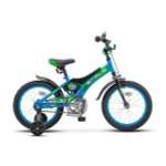 Детский велосипед STELS Jet 14 Z010 8.5 голубой зелёный