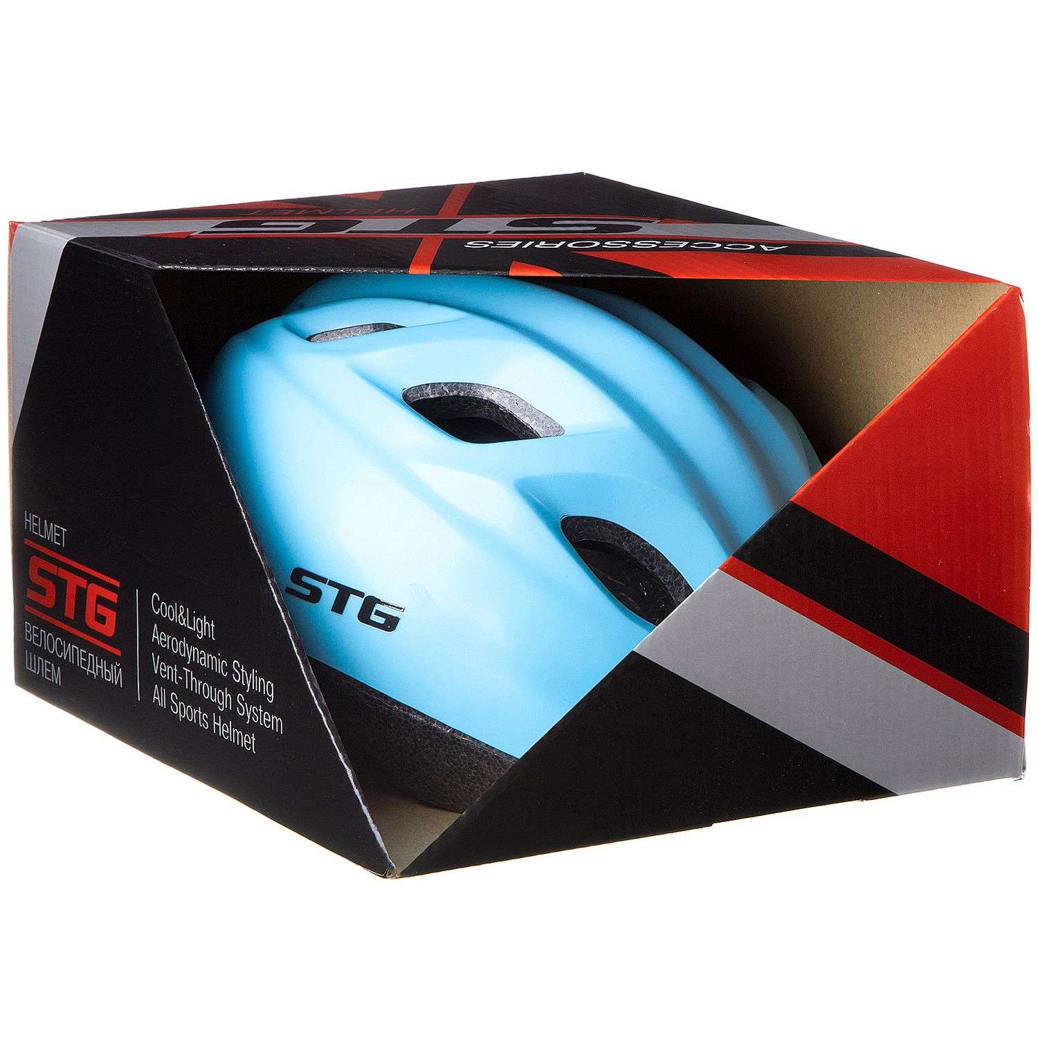 Шлем STG размер S 48-52 см STG HB8-3 синий - фото 2