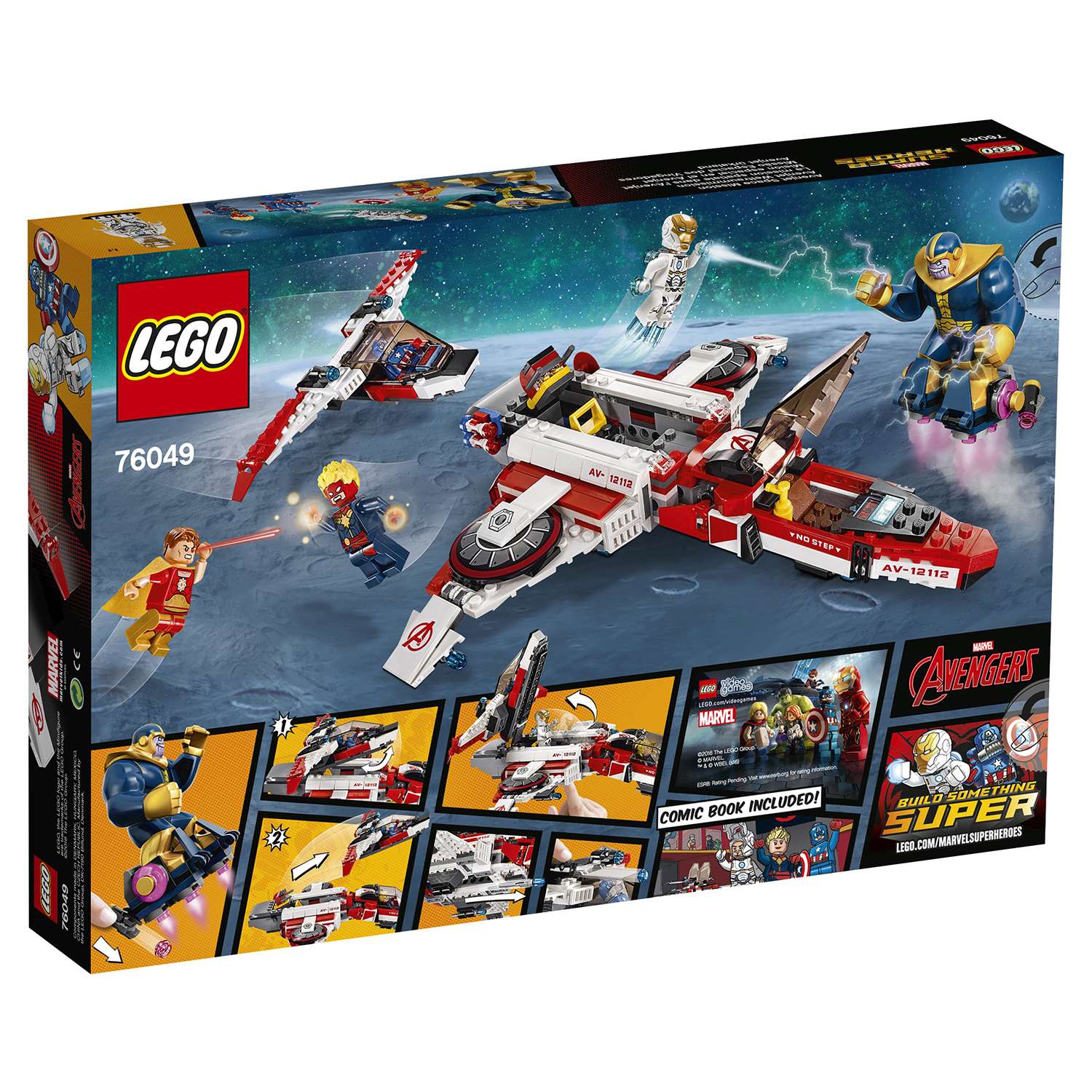 Конструктор LEGO Super Heroes Реактивный самолёт Мстителей: космическая миссия (76049) - фото 3
