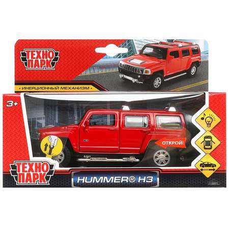 Автомобиль Технопарк Hummer H3 красный