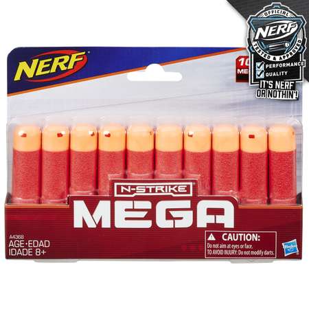 Стрелы для бластера Nerf Мега 10шт A4368U61