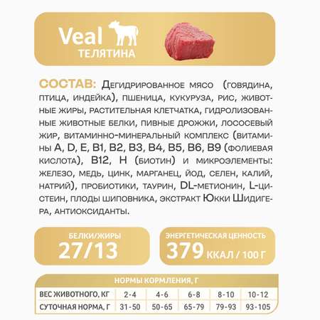 Корм сухой Зоогурман Maine Coon Телятина 10 кг