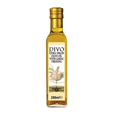 Масло оливковое DIVO Extra Virgin с ароматом чеснока 0.25л