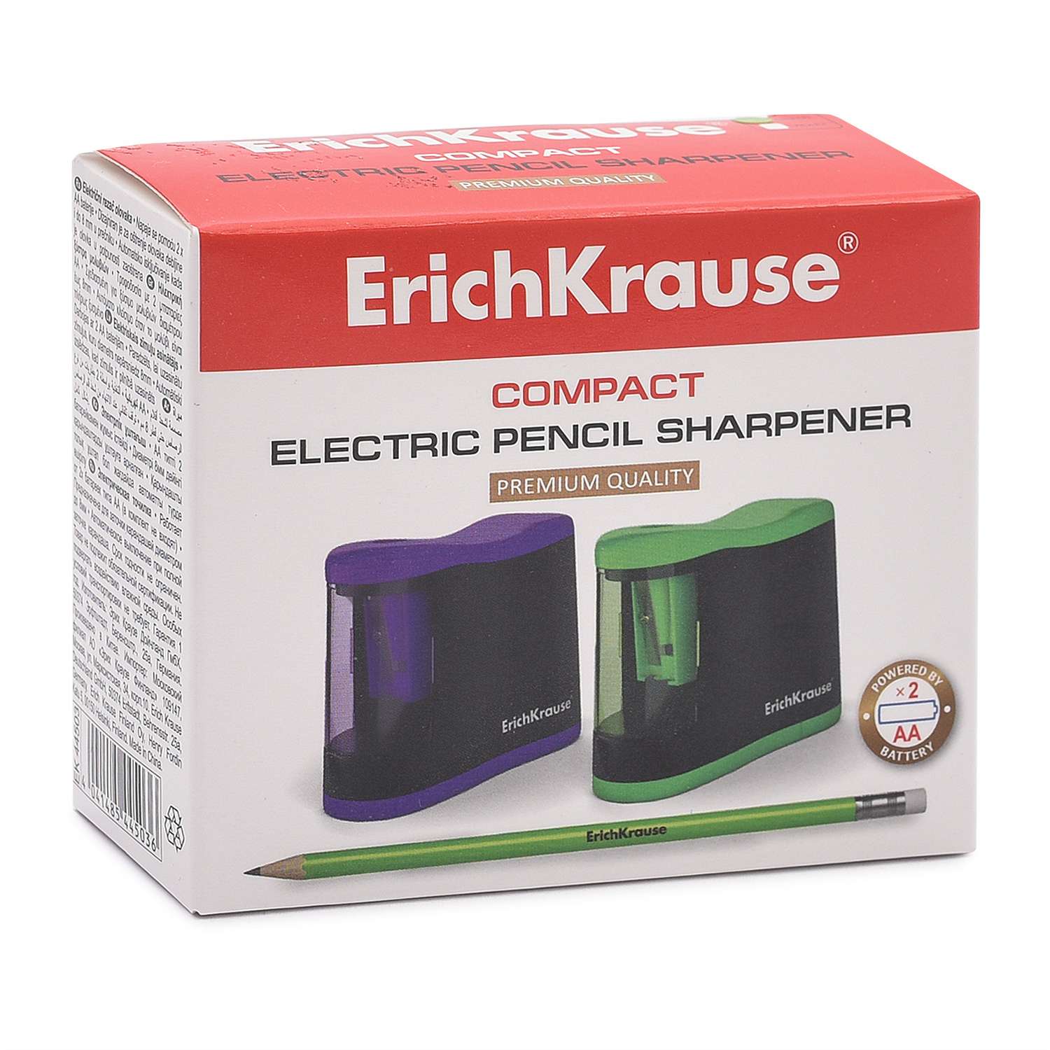 Точилка ErichKrause электрическая Compact в ассортименте - фото 2