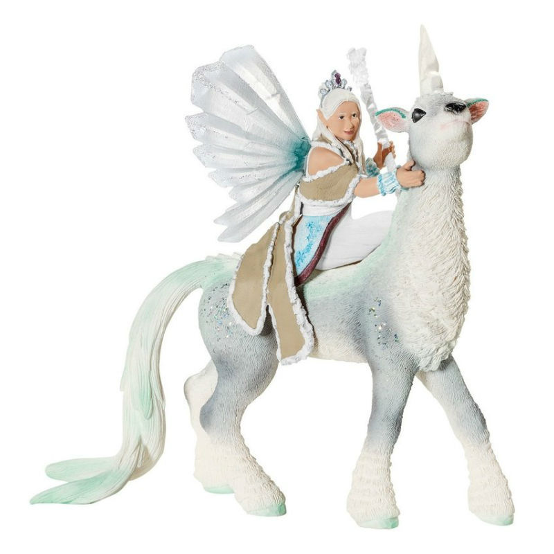 Фигурка SCHLEICH Ледяная Эльфийка Суная на единороге - фото 1