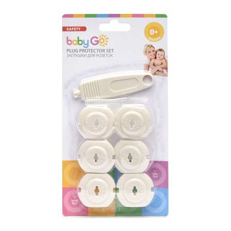 Заглушки для розеток BabyGo 6шт+ключ BD-16042