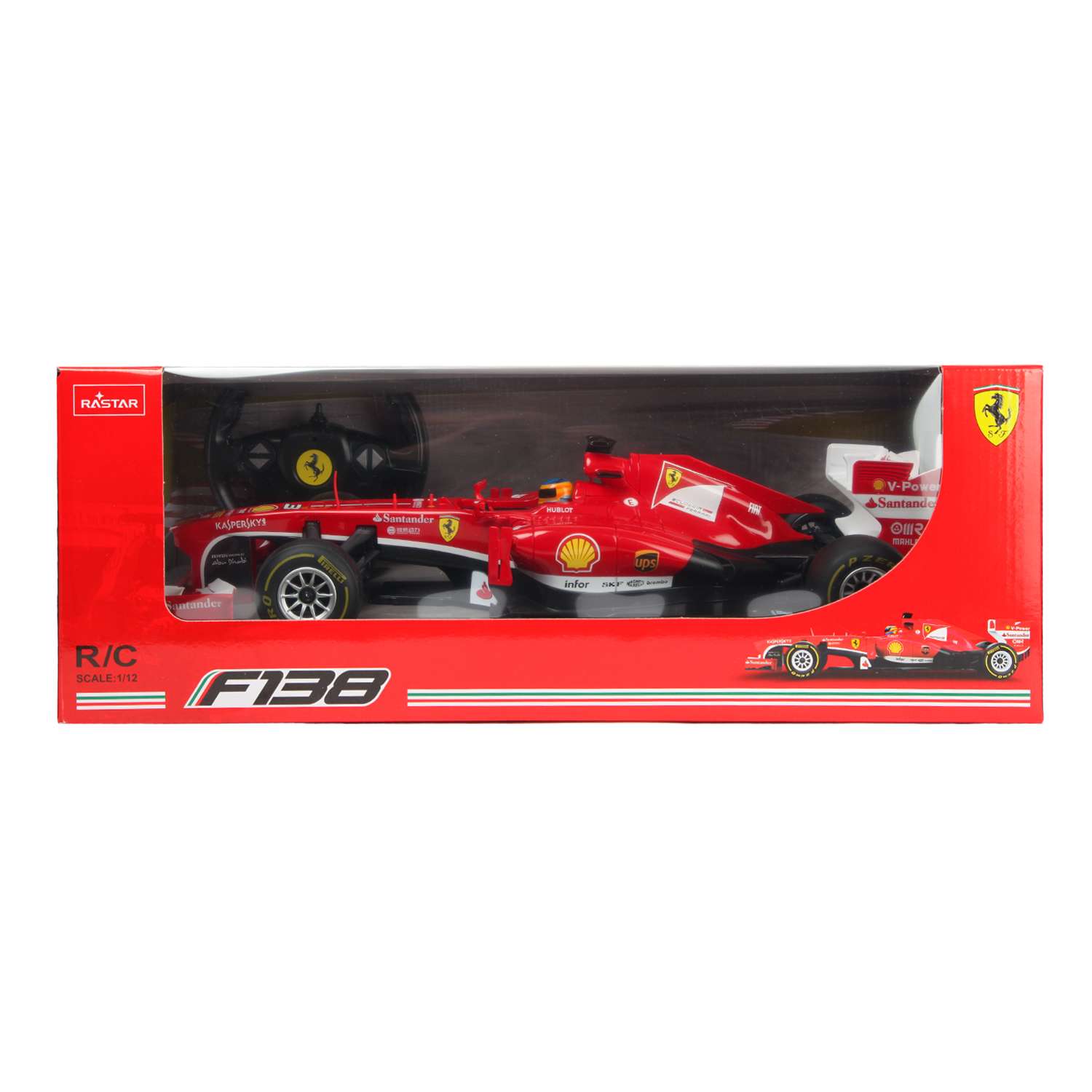 Машина Rastar РУ 1:12 Ferrari F1 Красная 57400 - фото 2